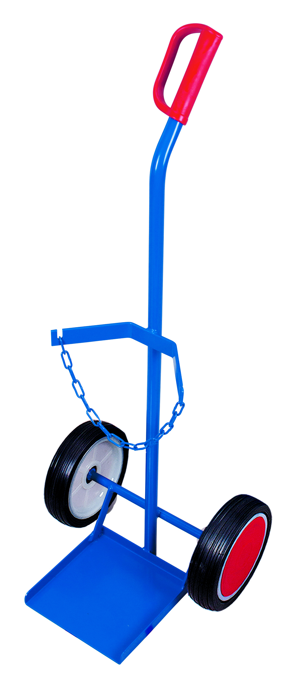 Diable porte-bouteilles pour 1 bouteille de cap. 20, 40 ou 50 Ltr.