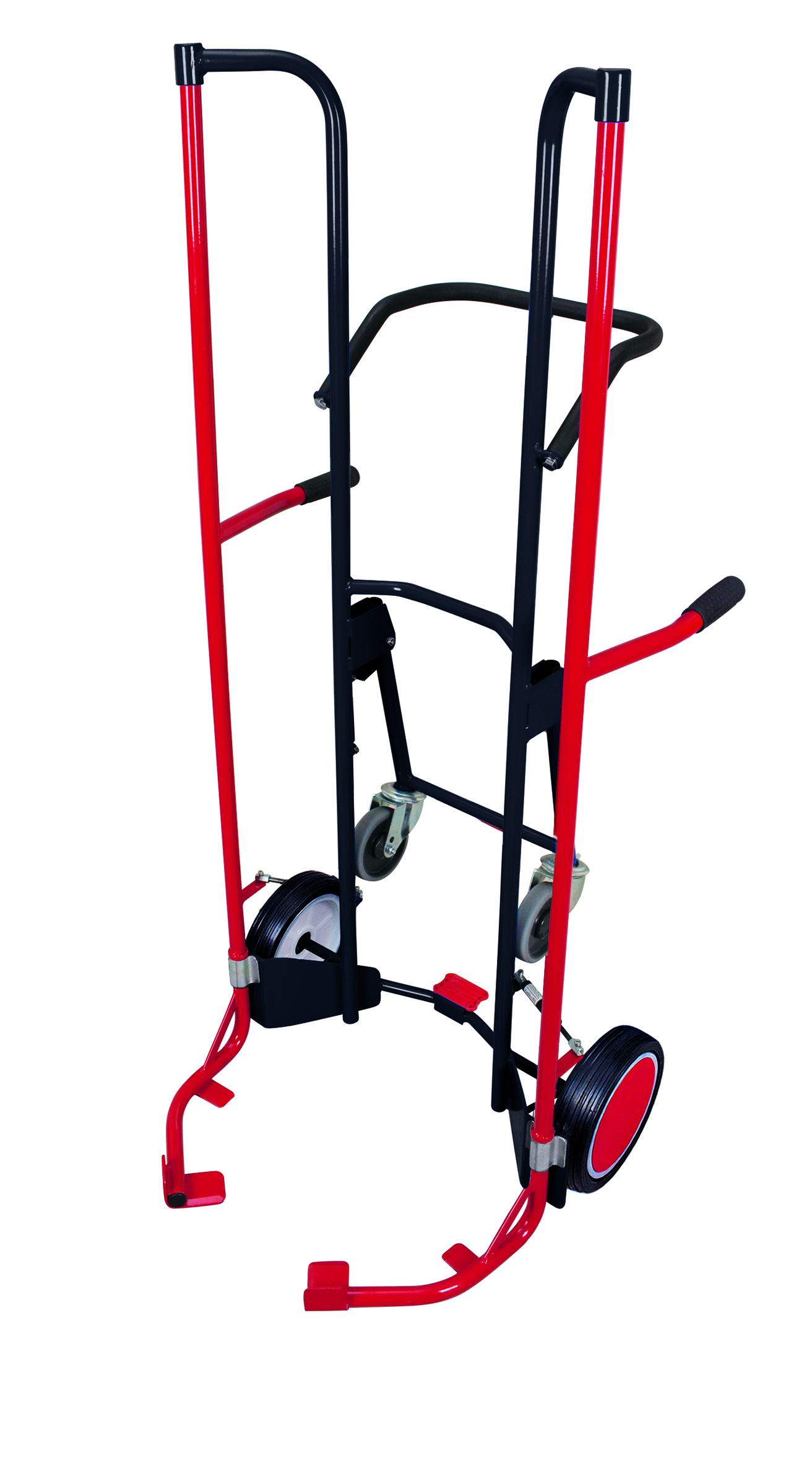 Diable porte-pneus avec 2 roues de support