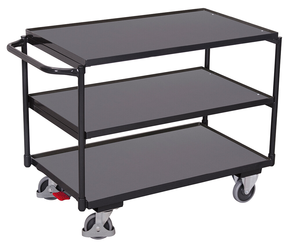 Table trolley with 3 load surfaces Table trolley with 3 load surfaces