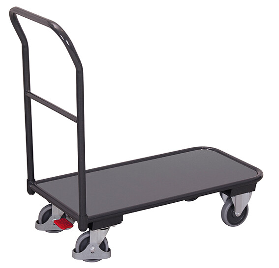 Light version tubular steel push bar trolley