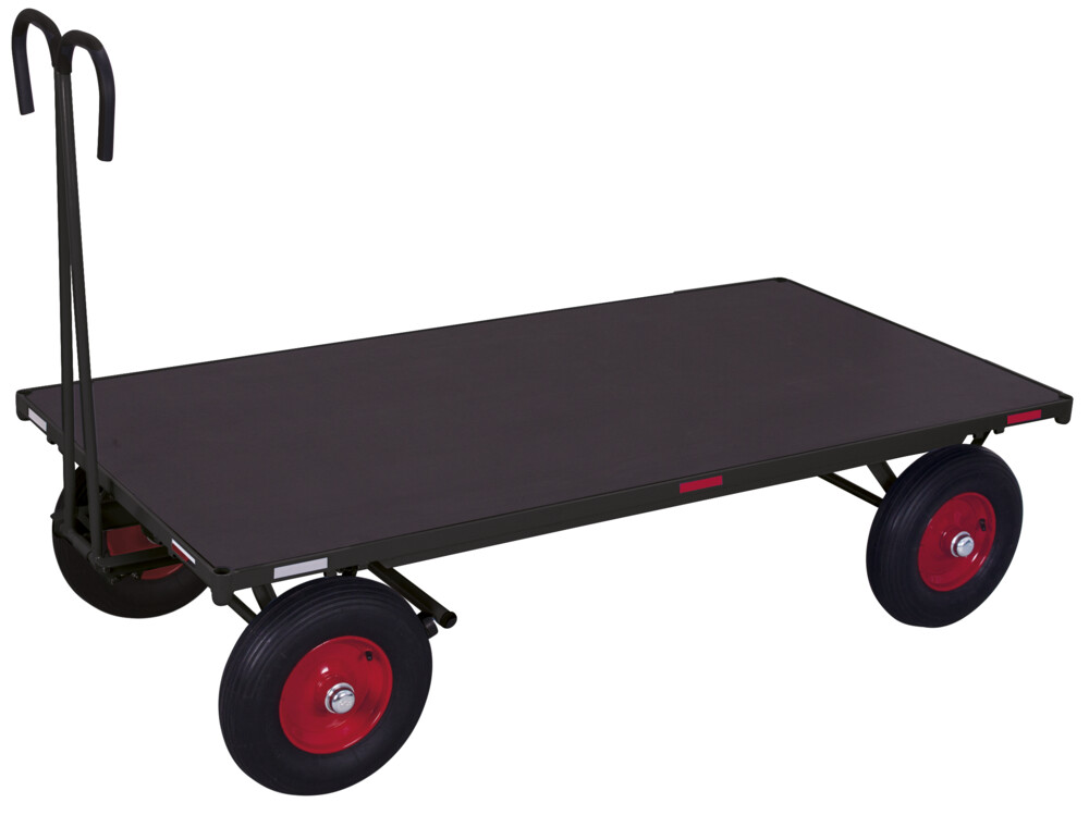 Hand platform trolley without side walls