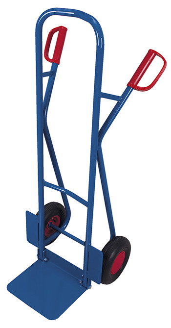 Tubular steel truck with folding toe plate