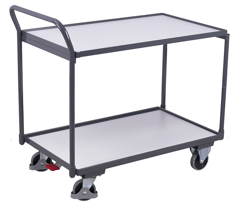 ESD Tischwagen mit 2 Ladeflächen ESD Tischwagen mit 2 Ladeflächen