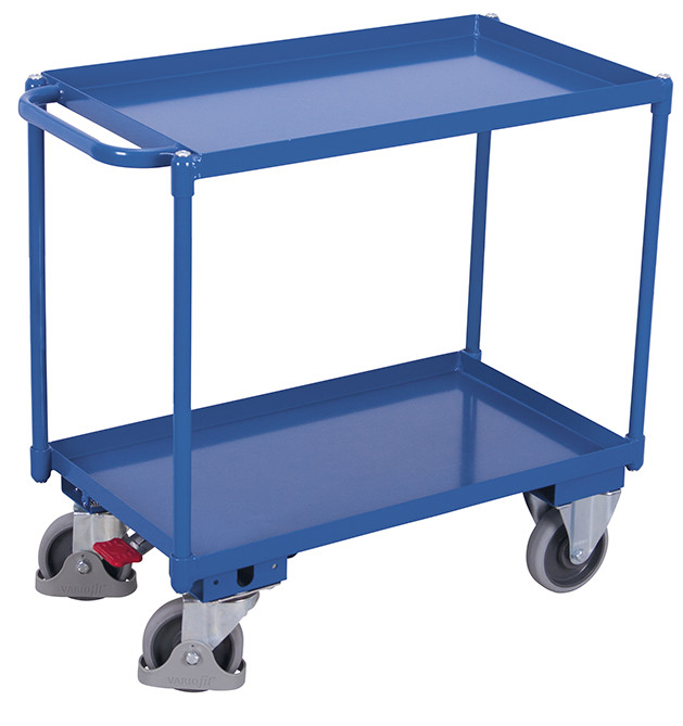 Table trolley with 2 load surfaces