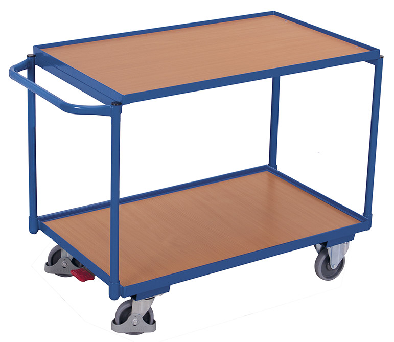 Table trolley with 2 load surfaces