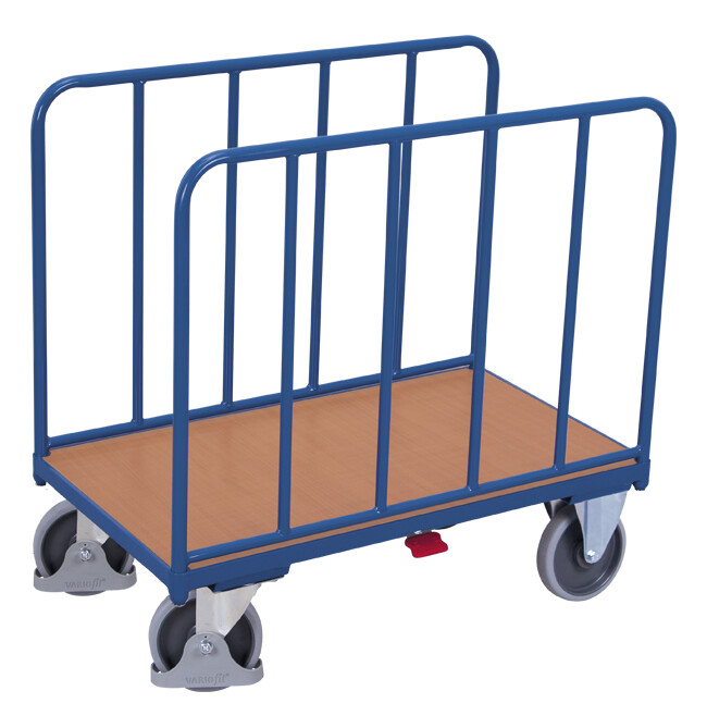 Side-frame trolley with tubular side walls