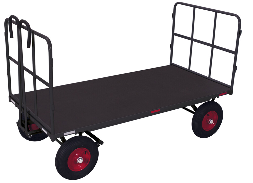 Handpritschenwagen mit 2 Rohrgitterwänden Handpritschenwagen mit 2 Rohrgitterwänden