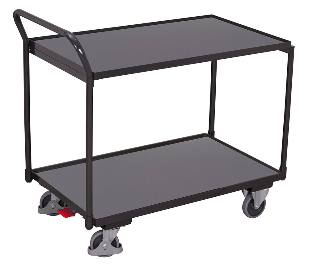 Table trolley with 2 load surfaces