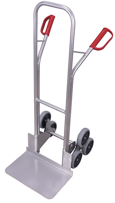 Aluminium Treppenkarre mit 2 dreiarmigen Radsternen Aluminium Treppenkarre mit 2 dreiarmigen Radsternen
